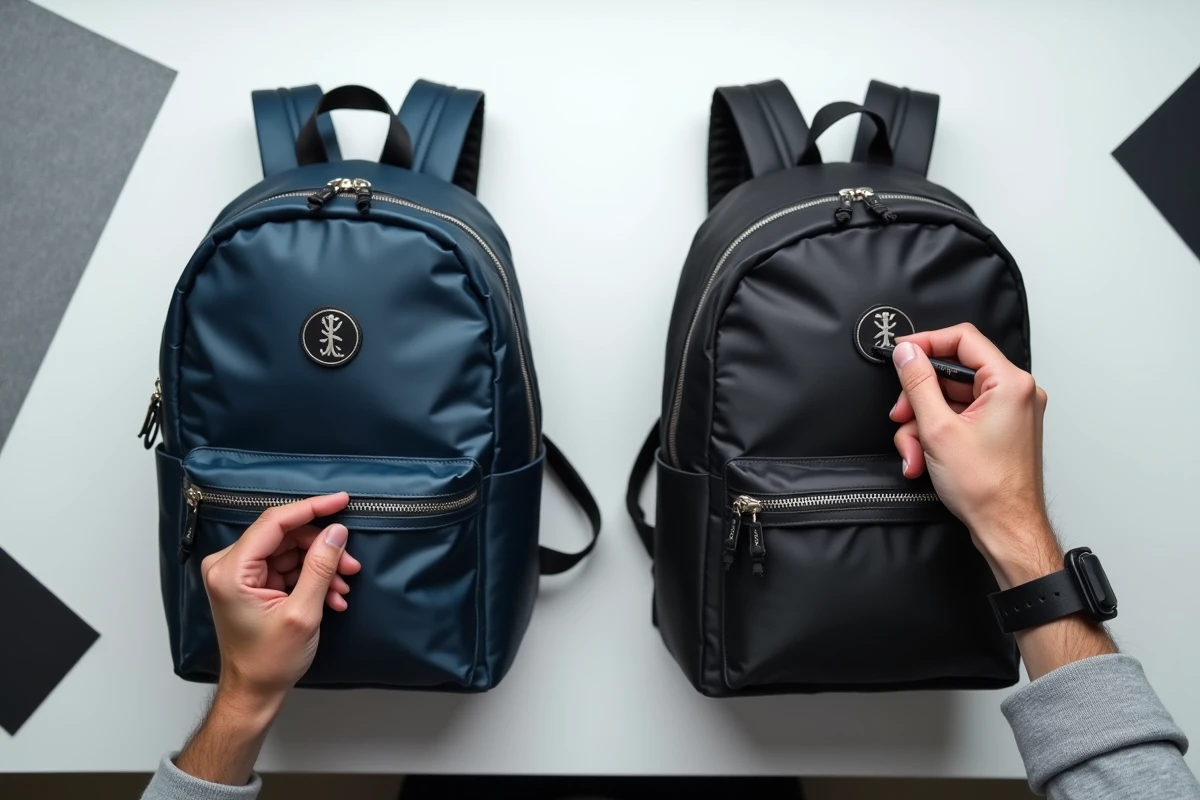 Comparaison côte à côte d'un vrai sac Cabaia et d'une contrefaçon pour identifier les différences de qualité